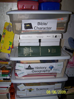 History,+bible,+science Large Family Workbox System for Homeschool