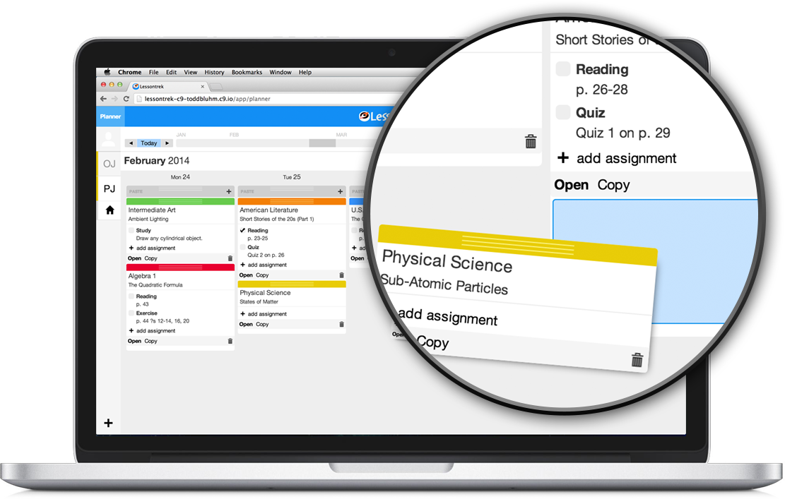 Lesson plans can be taken wherever you go, or create your lesson plan template on-the-go