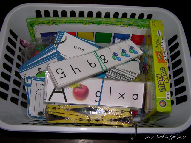 Preschool Fun~Keeping them occupied during homeschool lessons.