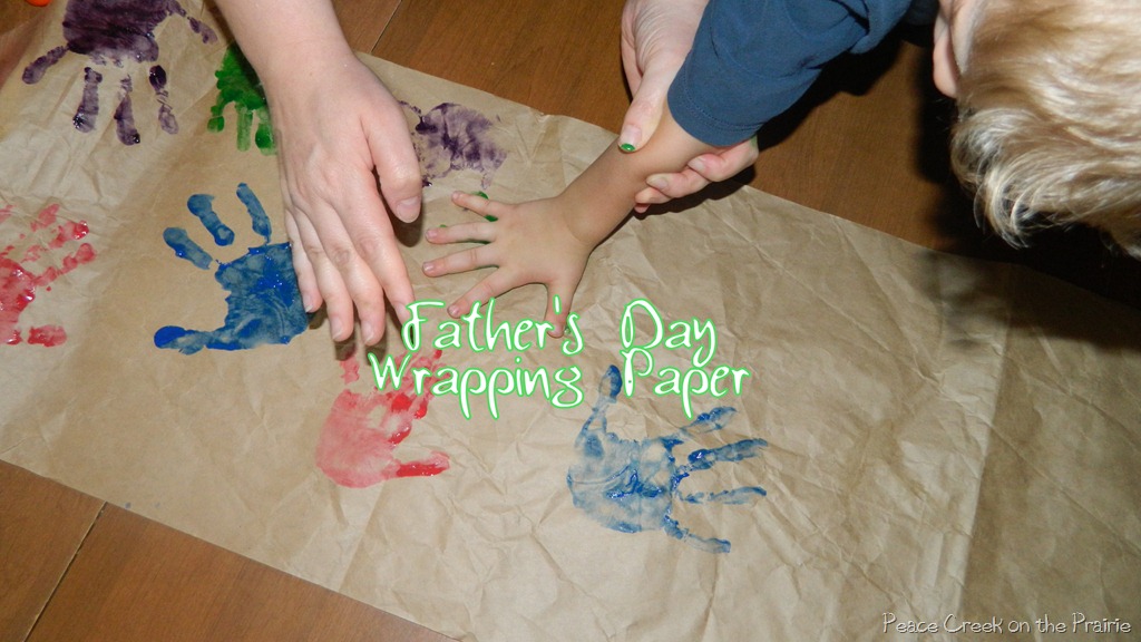 Handmade Father’s Day Wrapping Paper; Special Blessing