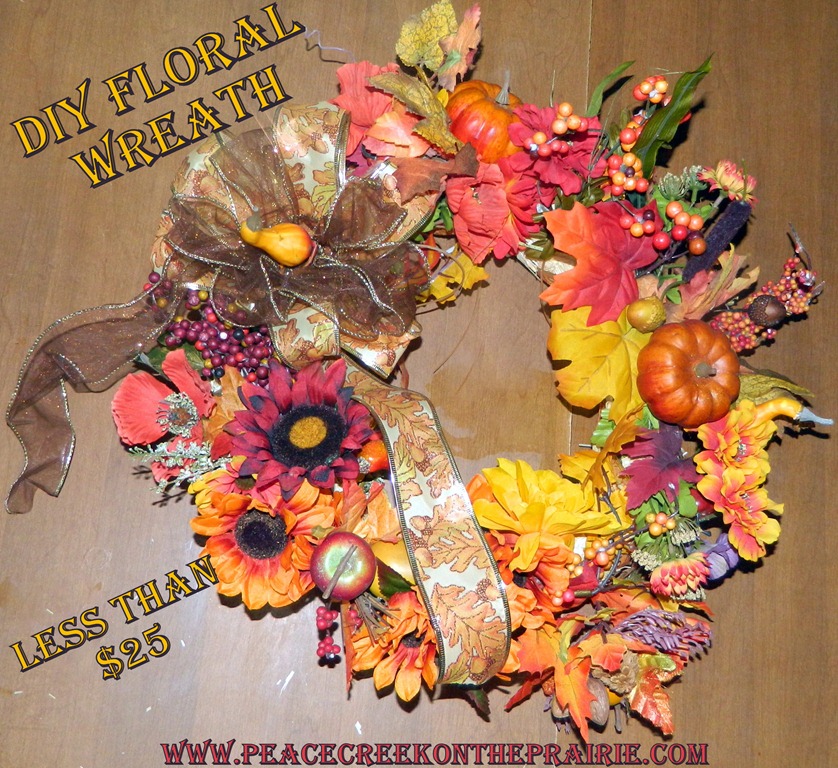 DIY Crafting Your Own Floral Wreath for less than $25