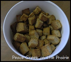 Bread Cubes for Stuffing