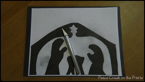 Sun Catcher Nativity Craft 