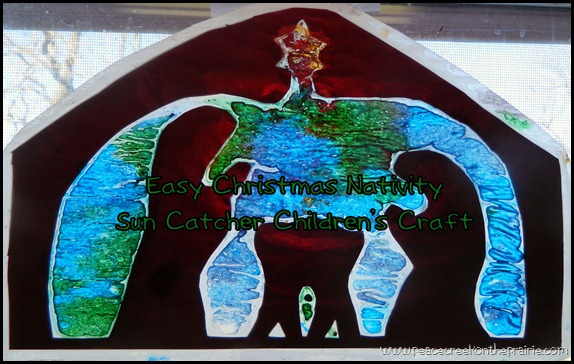 Suncatcher Nativity Craft