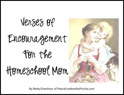 Verses of Encouragement for the Homeschool mom