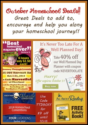 October #Homeschool #Deals
