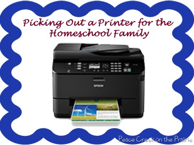 Picking Out a Printer for the Homeschool Family