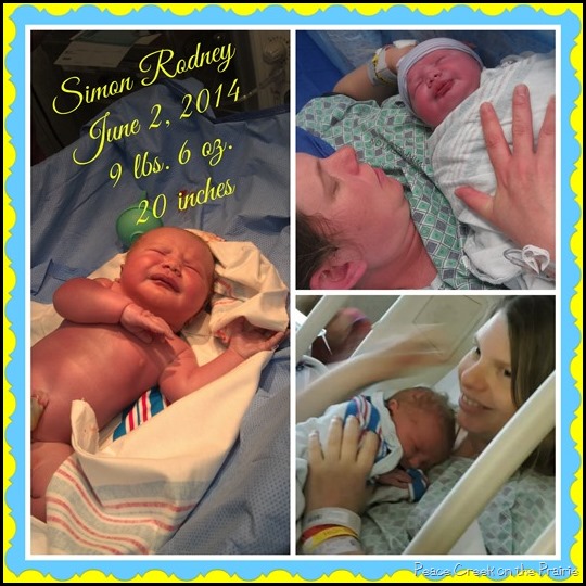 Simon Rodney's Birth Story.  The Story of the Blessings of a c-section, and how God worked through the birth of a little boy to a farm family in the midst of the harvest season!! 