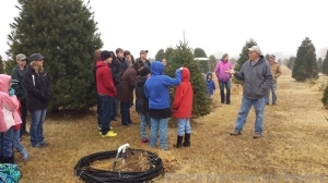 We had time to attend a homeschool field trip to a Christmas Tree Farm
