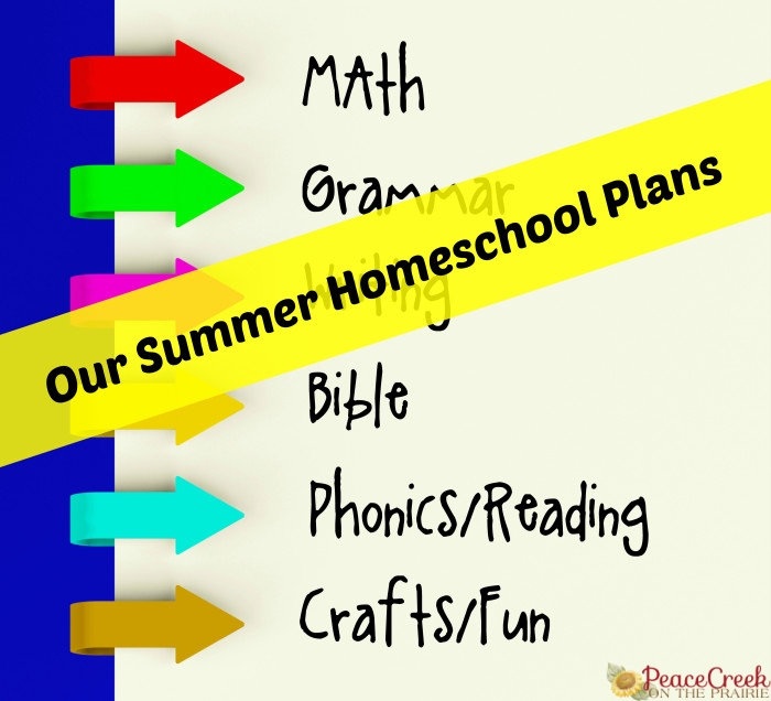 Summer Homeschool Plans & Giveaway