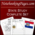 USA State Study Notebooking Pages